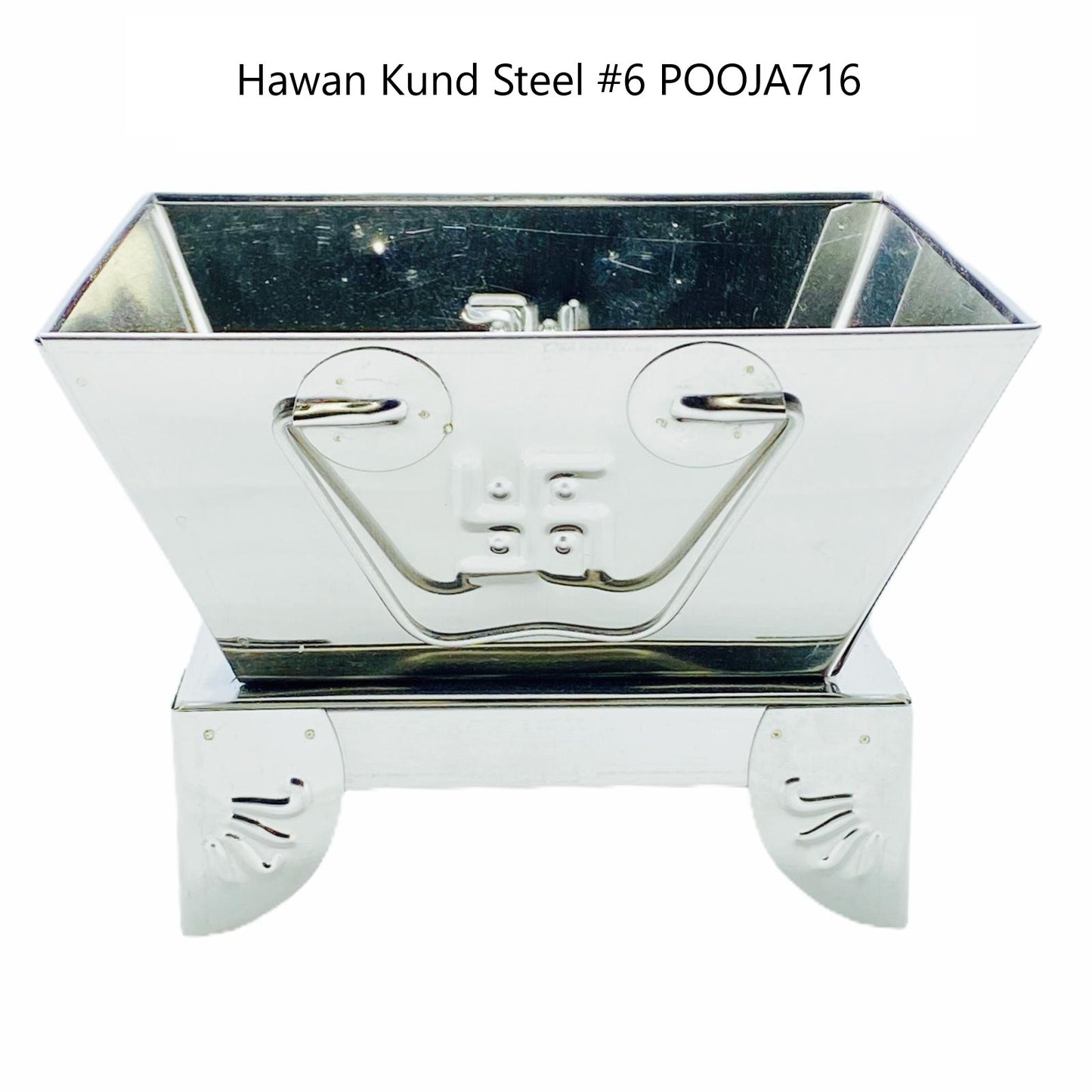 Hawan/ Havan Kund Steel No 6 - 11" x 11''- 9351235005317
