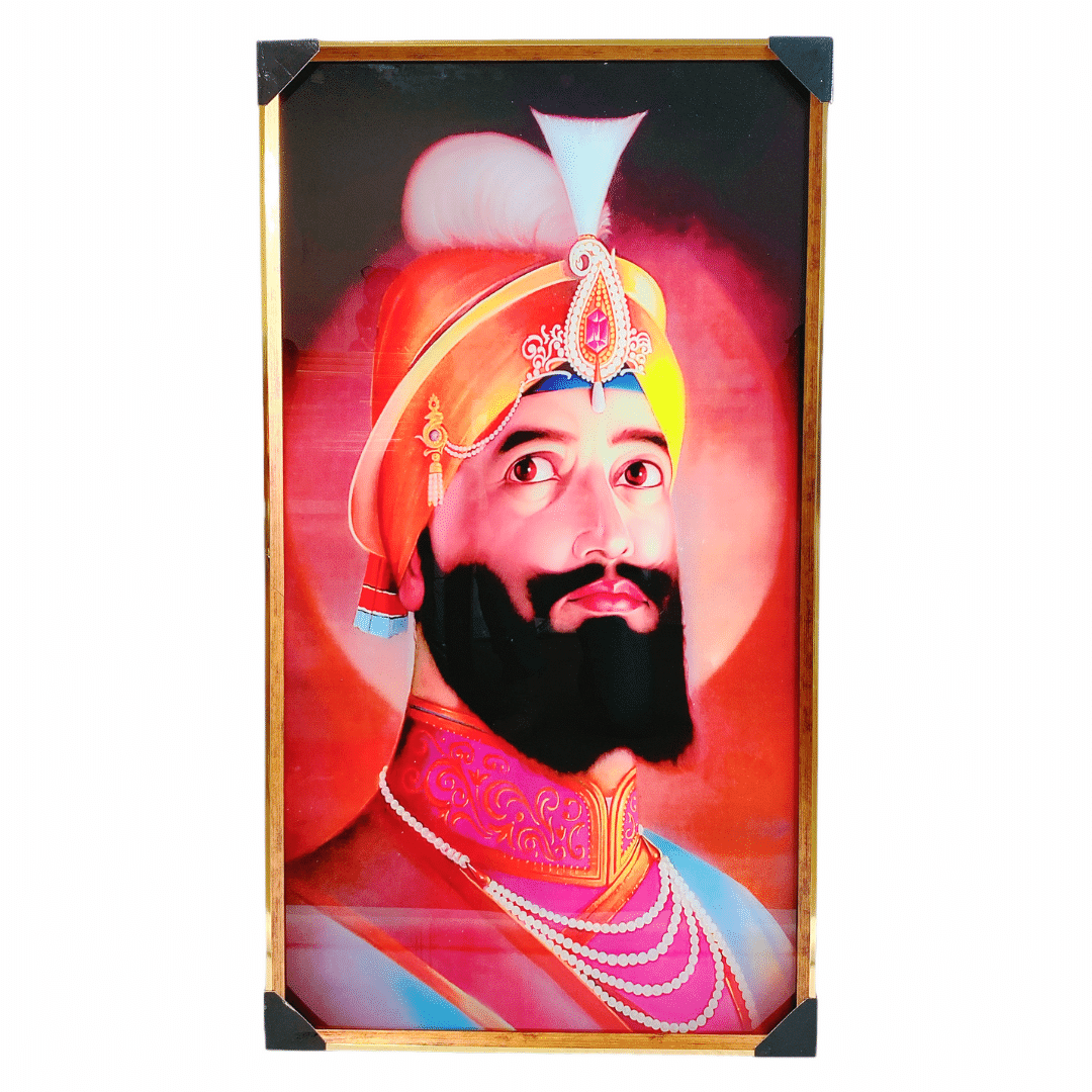 Guru Gobind Singh Ji Photo Frame 122#63.5*114.3Cm (")