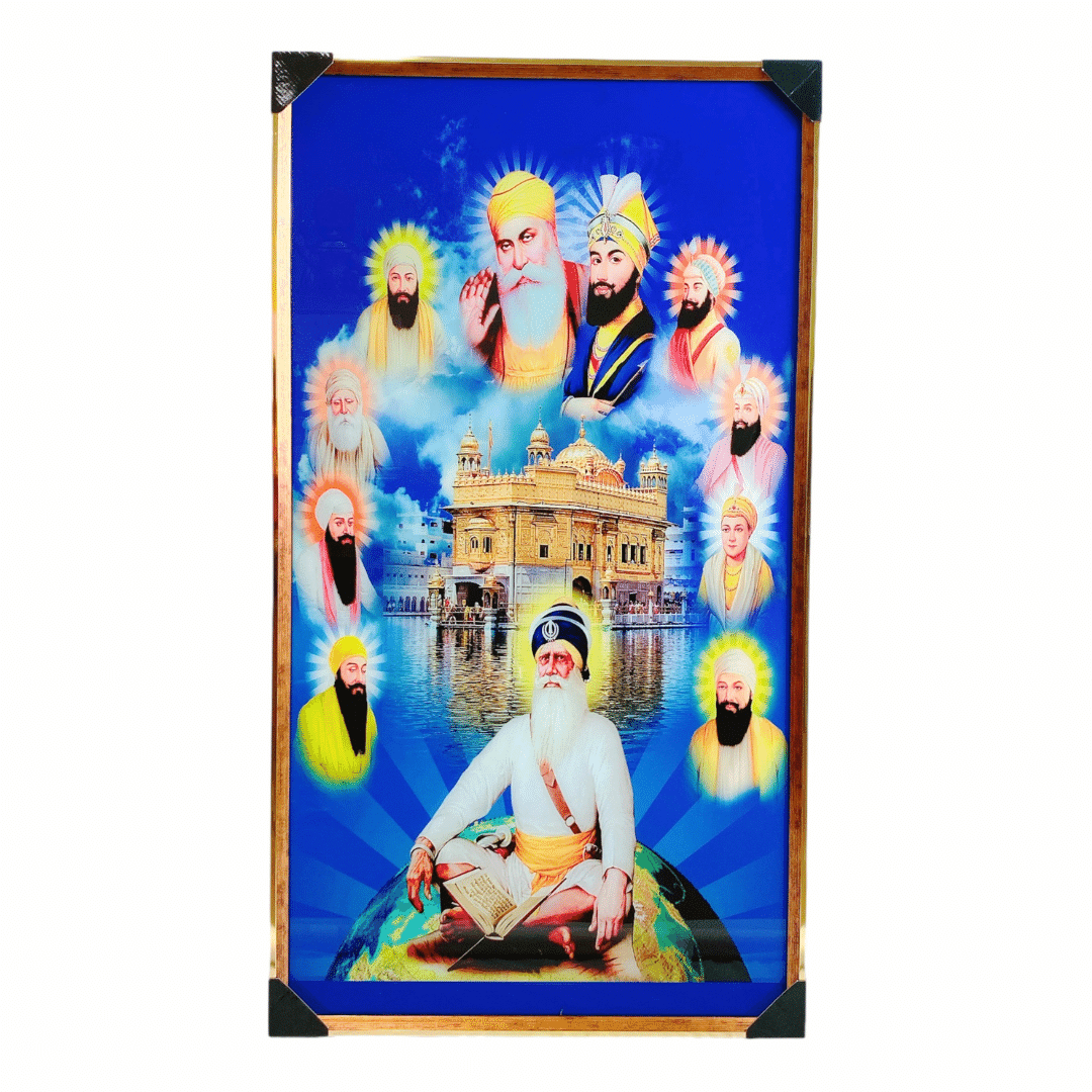 Das Guru Baba Deep Singh Ji Photo Frame 124#63.5*114.3Cm (")