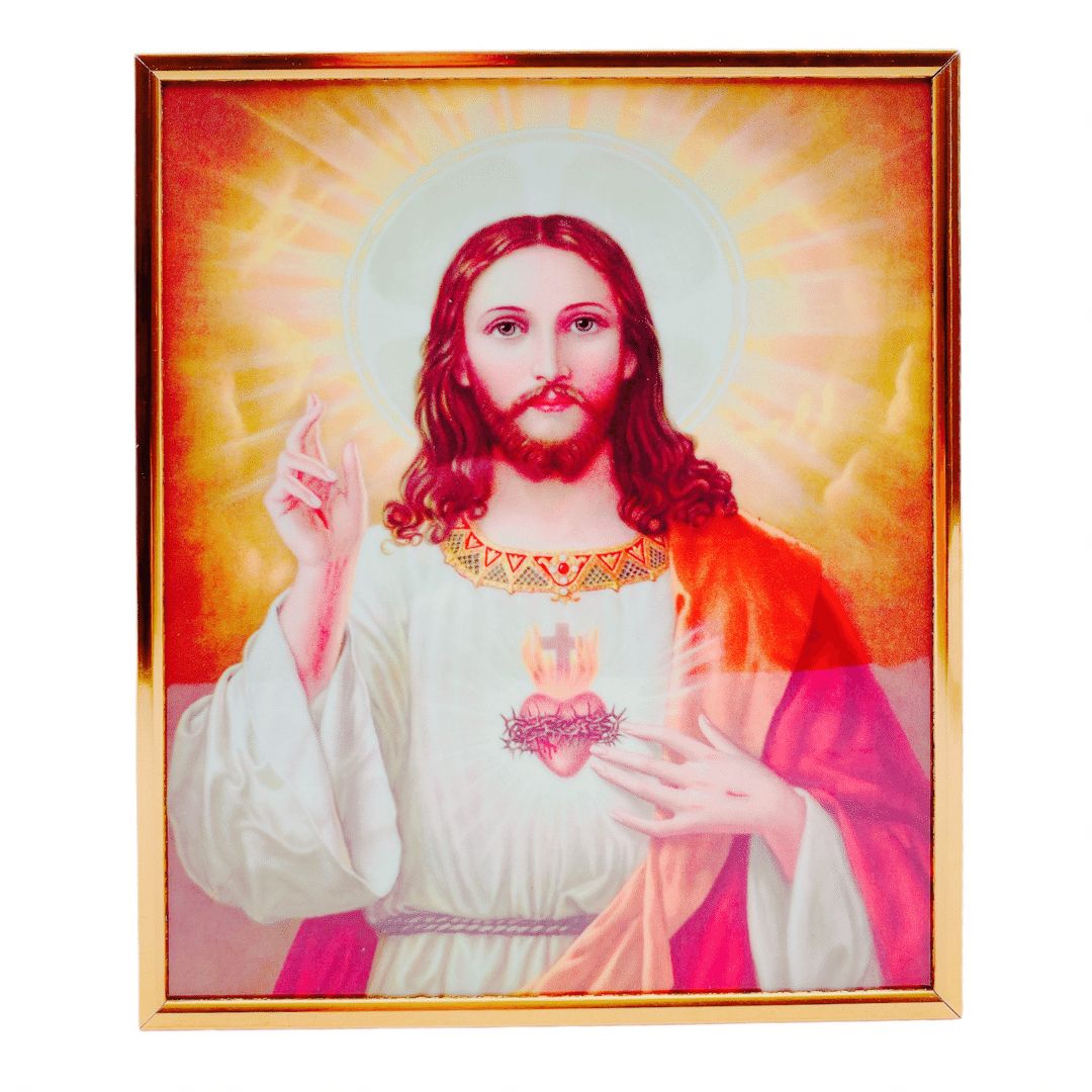 Jesus Photo Frame K202406-Yy25667 21*25Cm (11")