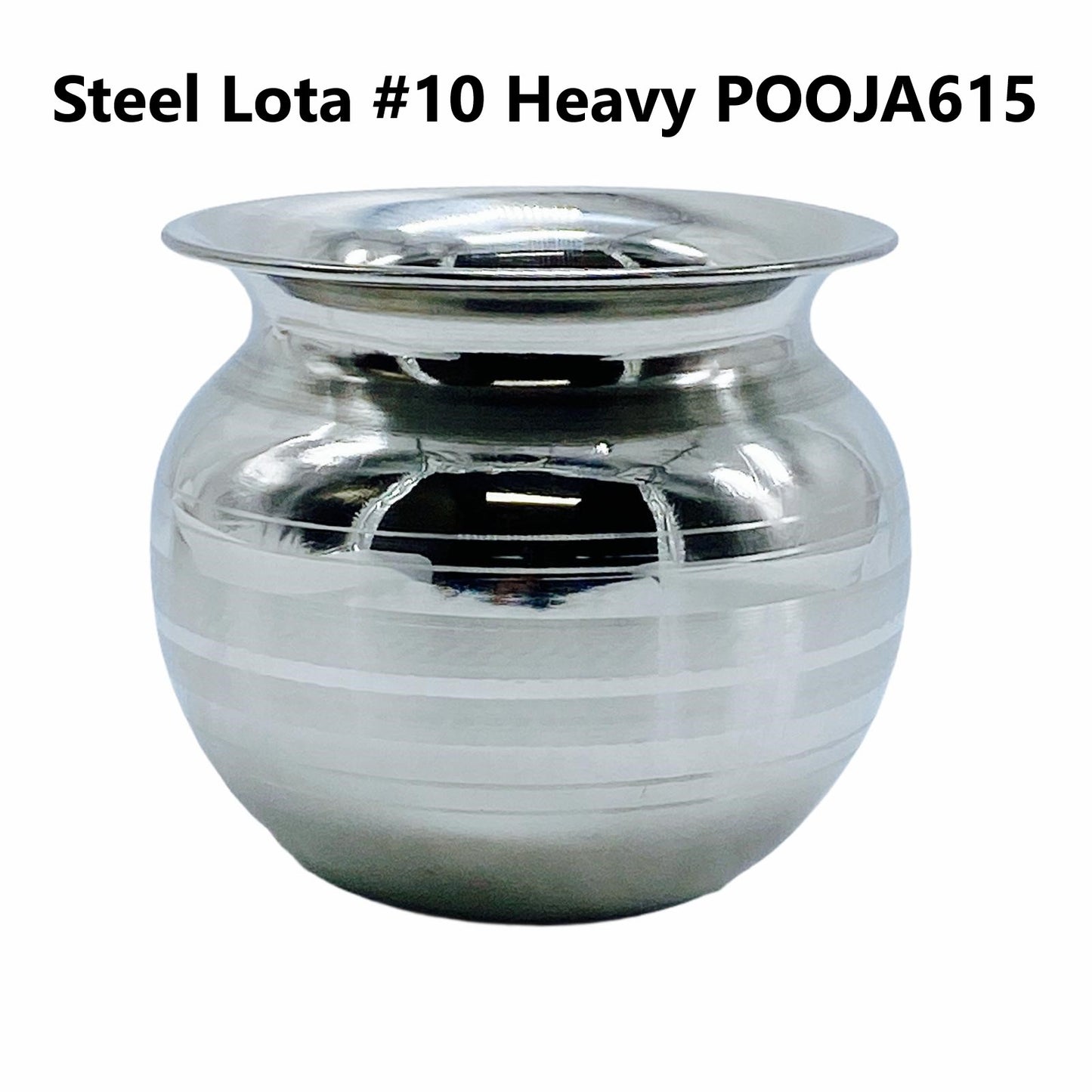 Steel Pooja Lota/ Puja Kalash #9 light