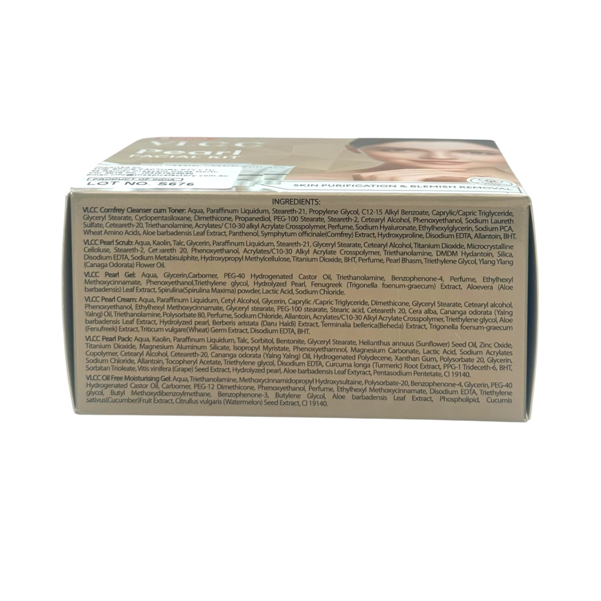 VLCC Pearl Facial Kit 60g | Skin Purification & Blemish Removal | 2 Facials Per Pack
