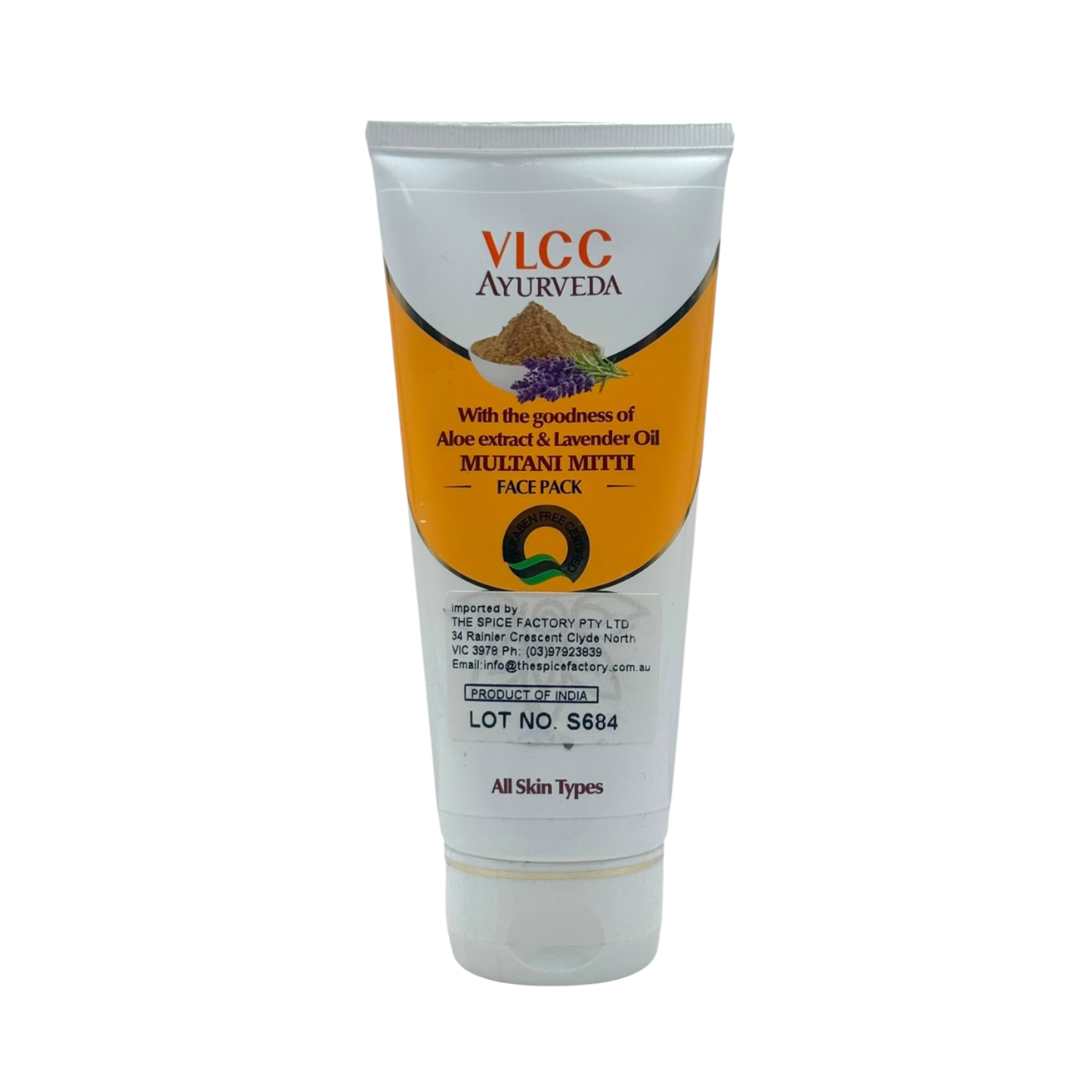 VLCC Multani Mitti Face Pack 100g | With the goodness of Aloe extract & Lavender Oil