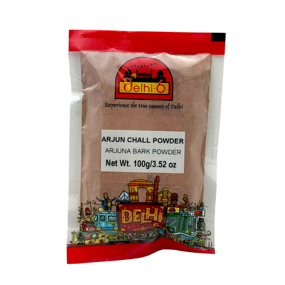 Delhi 6 Arjun Chhal Powder 100g | Arjuna Bark Powder | Terminalia Arjuna | Herb Powder