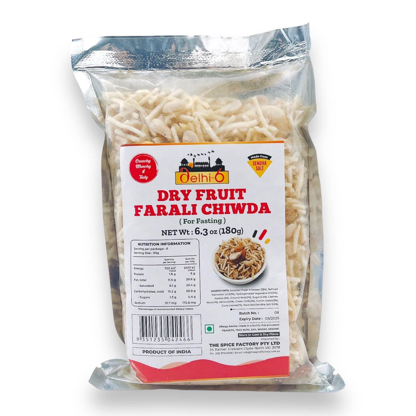 Delhi 6 Dry Fruit Farali Chiwda 150gm/ Snacks for Fasting
