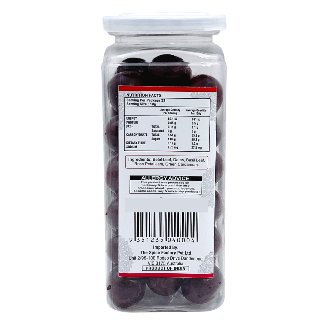 Delhi 6 Paan Shot/ Rose Petal & Dry Dates flavoured Mouth Freshener 150g Tower Pack