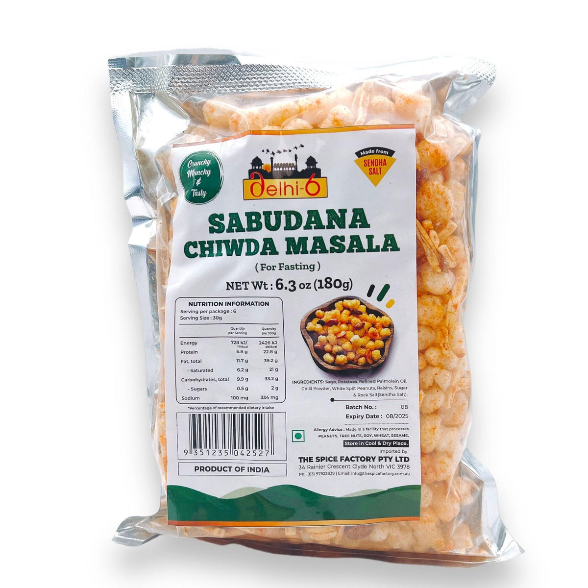 Delhi 6 Sabudana Chiwda Masala 150gm/ Snacks for Fasting