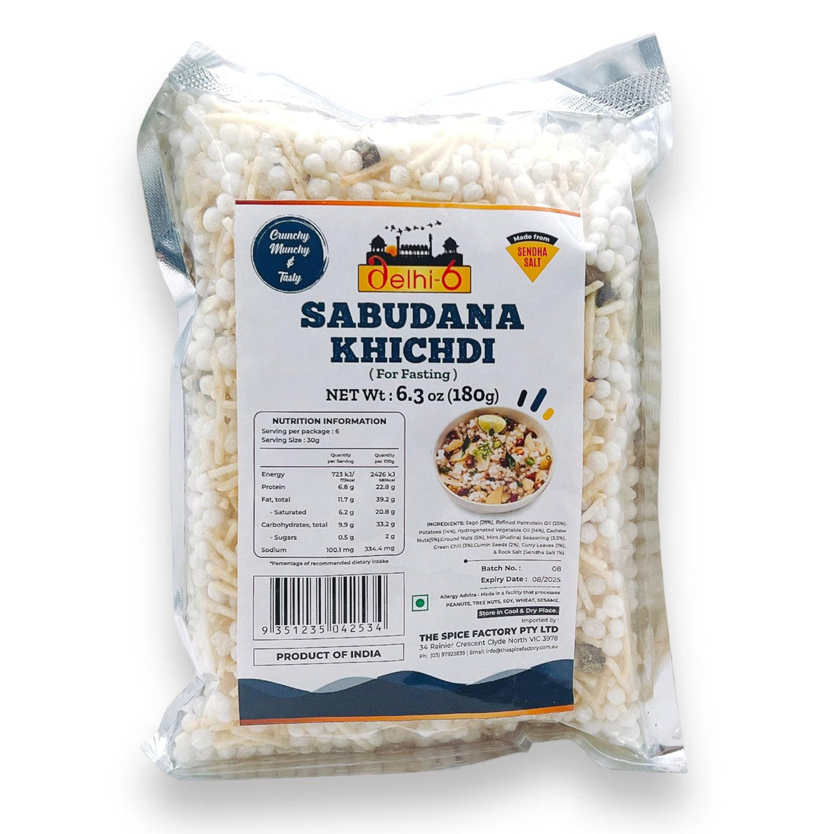 Delhi 6 Sabudana Khichdi 150gm/ Snacks for Fasting