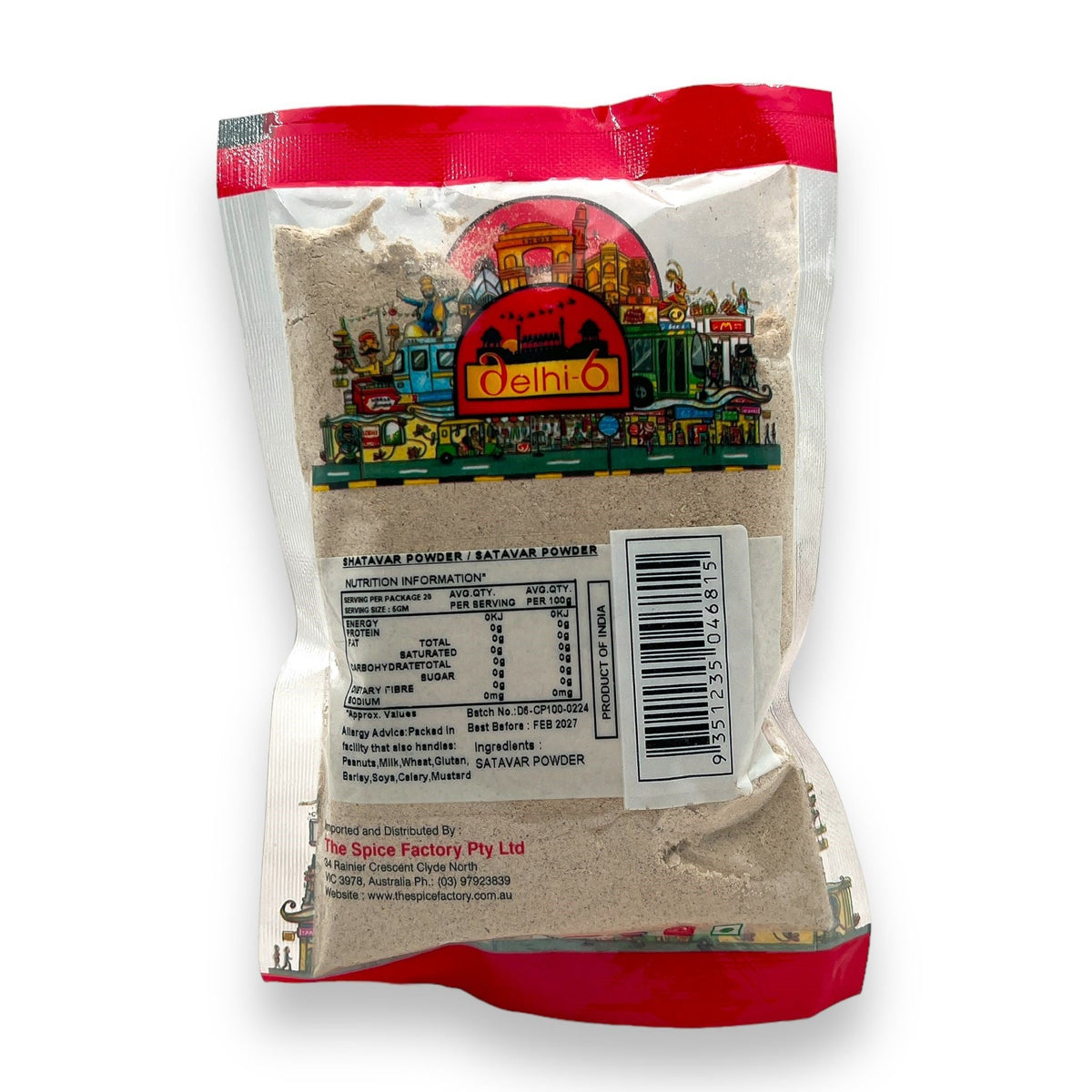 Delhi 6 Shatavari Powder 100g | Asparagus Racemosus | Satavari | Herb Powder