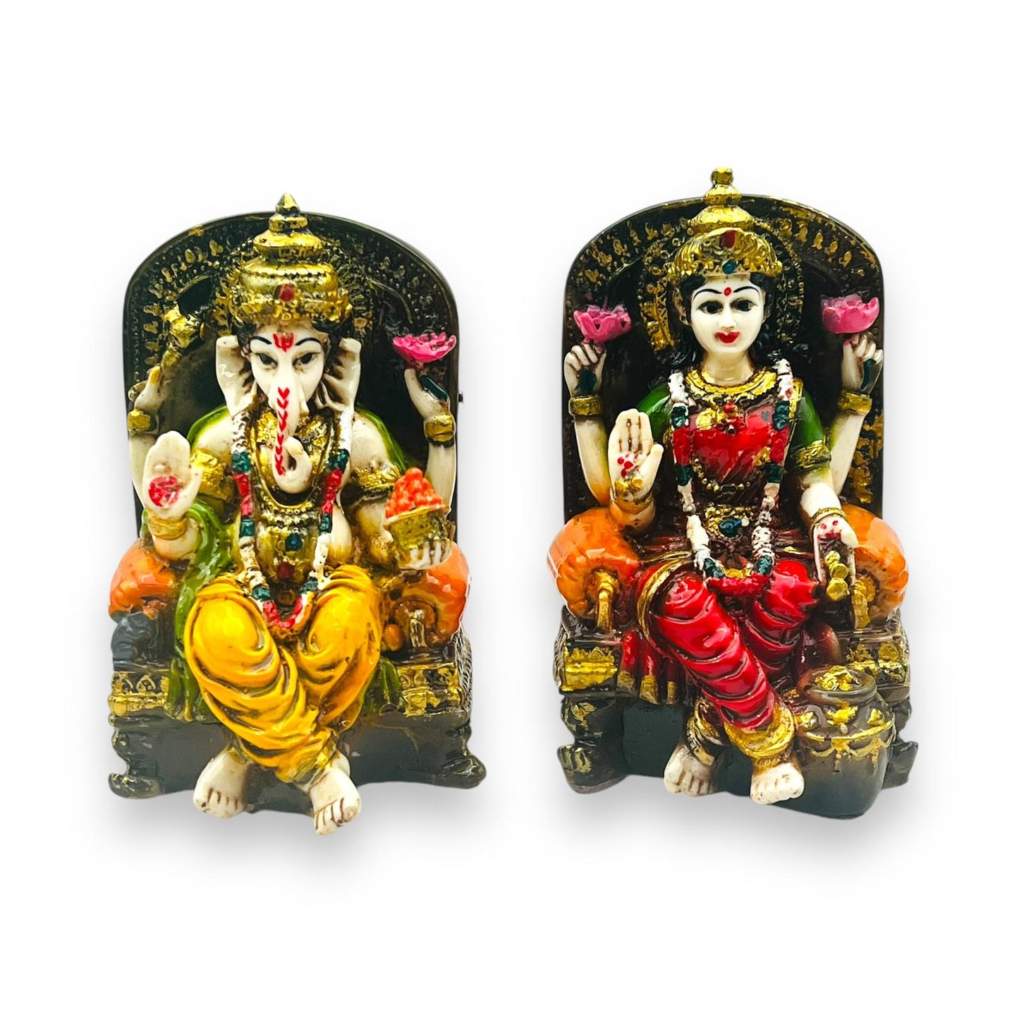 Laxmi Ganesh (3" X 3" X 4.5")-Statue/ Idol/ Murti
