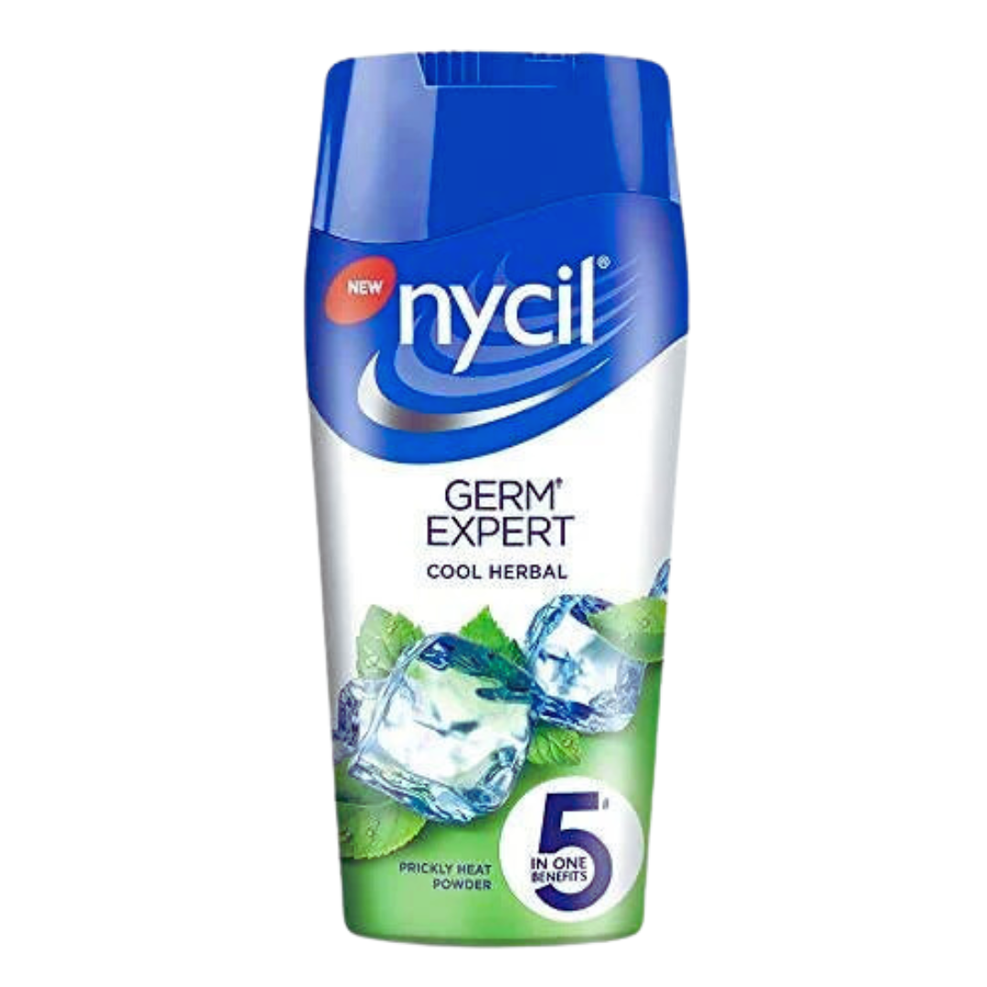 Nycil Classic Talc | Germ Expert | Cool Herbal Prickly Heat Powder 200g