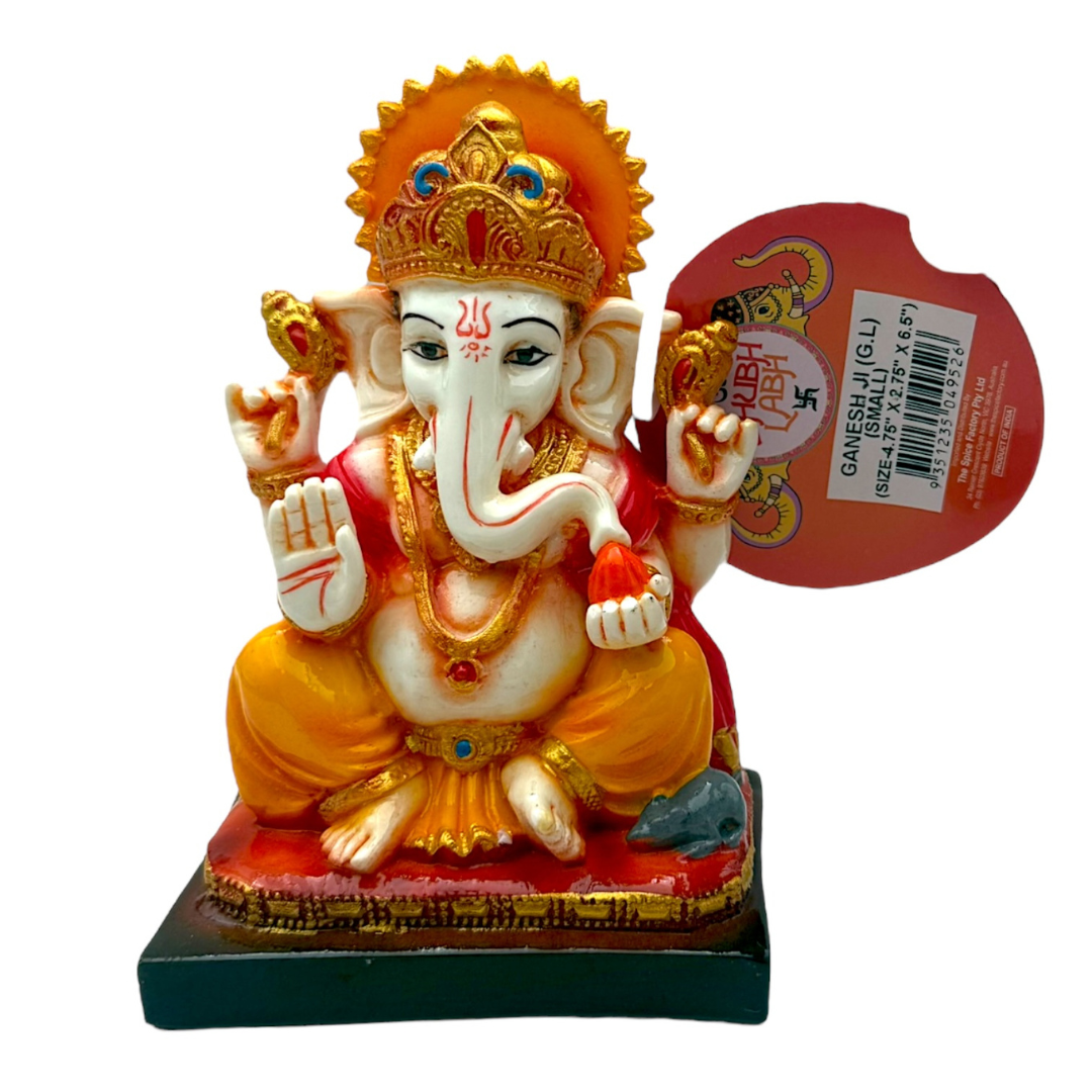 Ganesh Ji Gl Idol/ Statue/ Murti | Size 4.75'' x 2.75'' x 6.5'' | Product code- NC 800 | 9351235049526