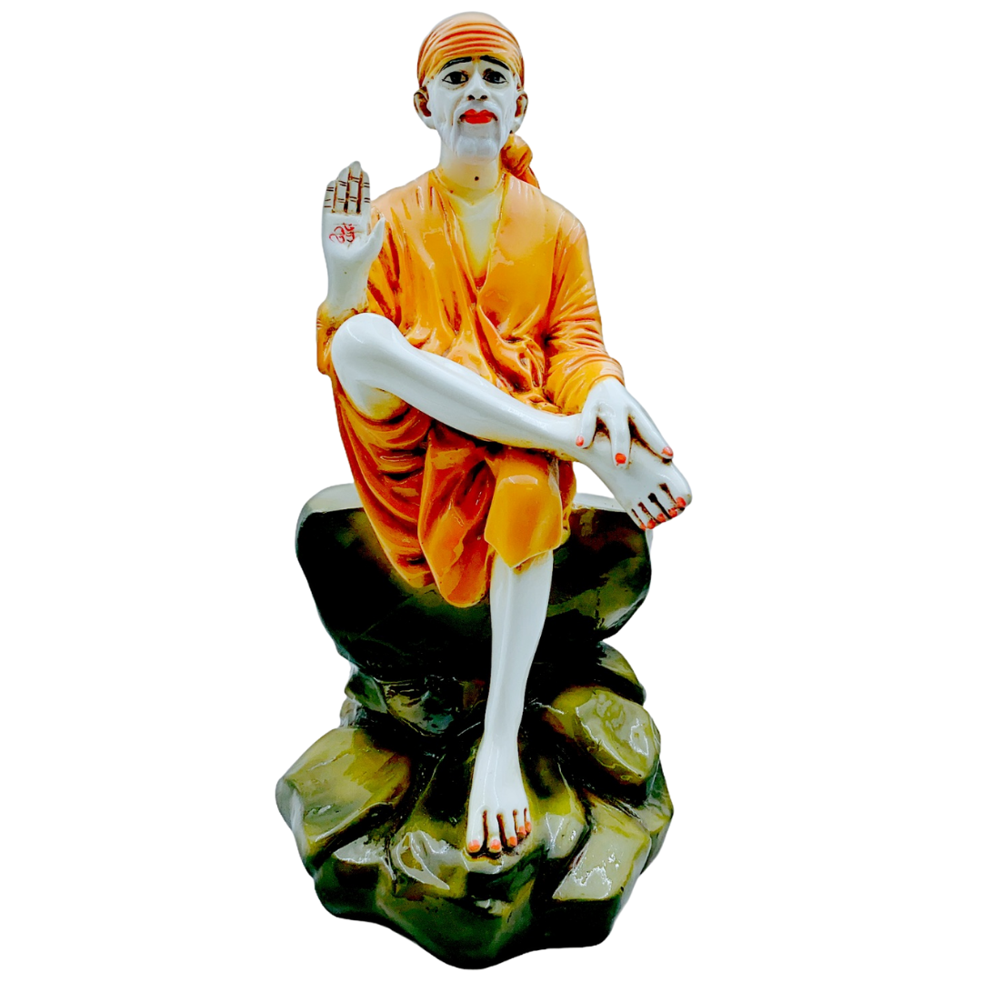 Sai Baba Ashirwad (6.5" X 6.5" X 13")-Statue/ Idol/ Murti