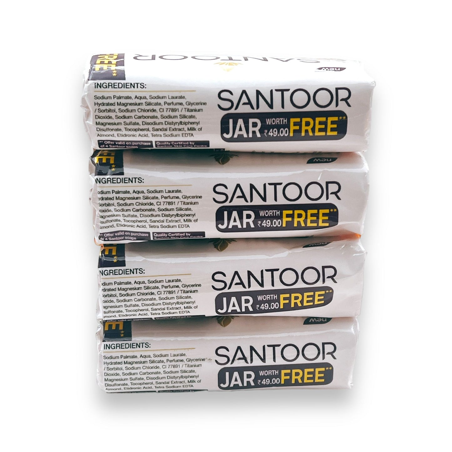 Santoor White Soap 100g X 4