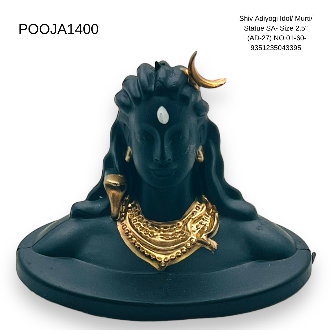 Shiv Adiyogi Idol/ Murti/ Statue SA- Size 2.5'' (AD-27) NO 01-60