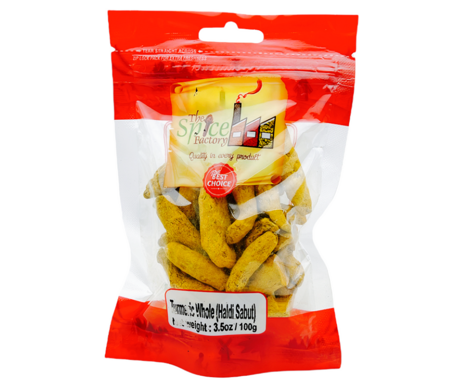 TSF Turmeric Fingers Whole 100g | Haldi Whole | Sabut Haldi | Traditional Indian Whole Spice