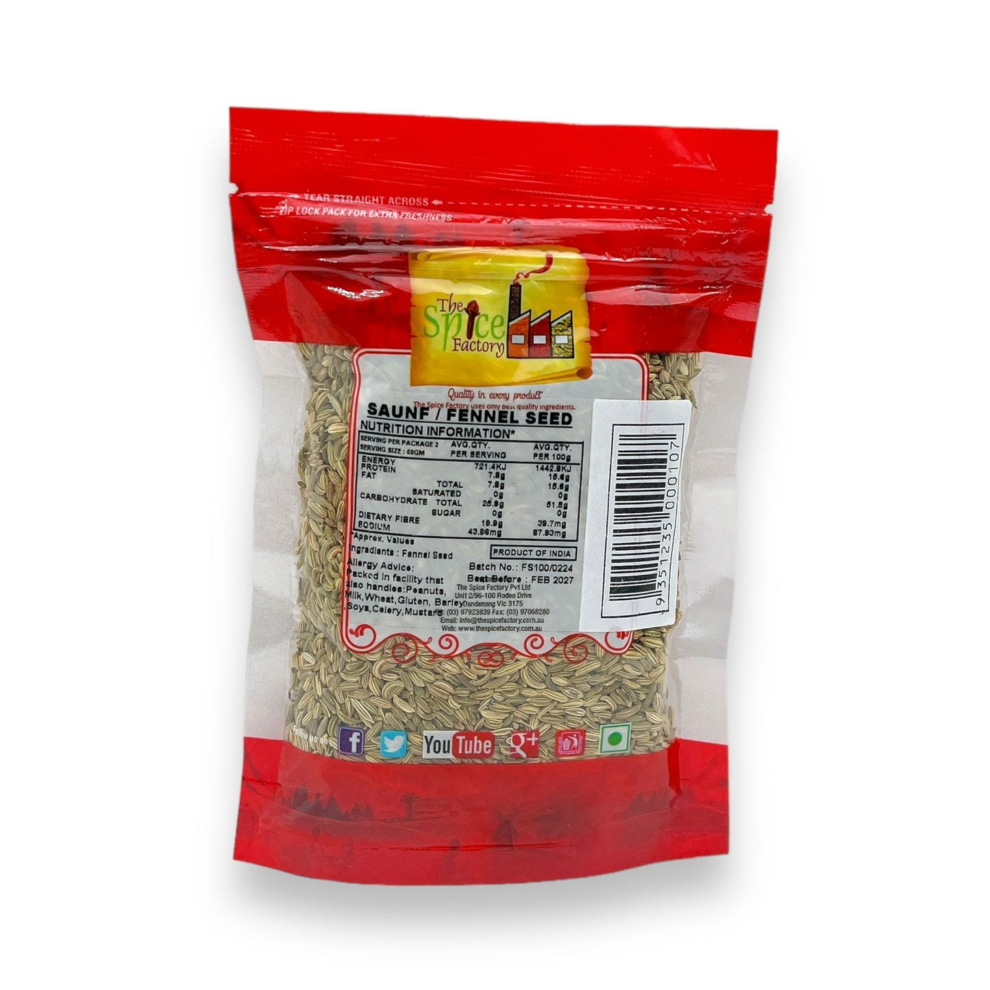 TSF Fennel/ Saunf Seeds 100Gm