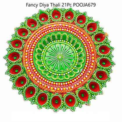 Fancy Diya Thali 21Pc