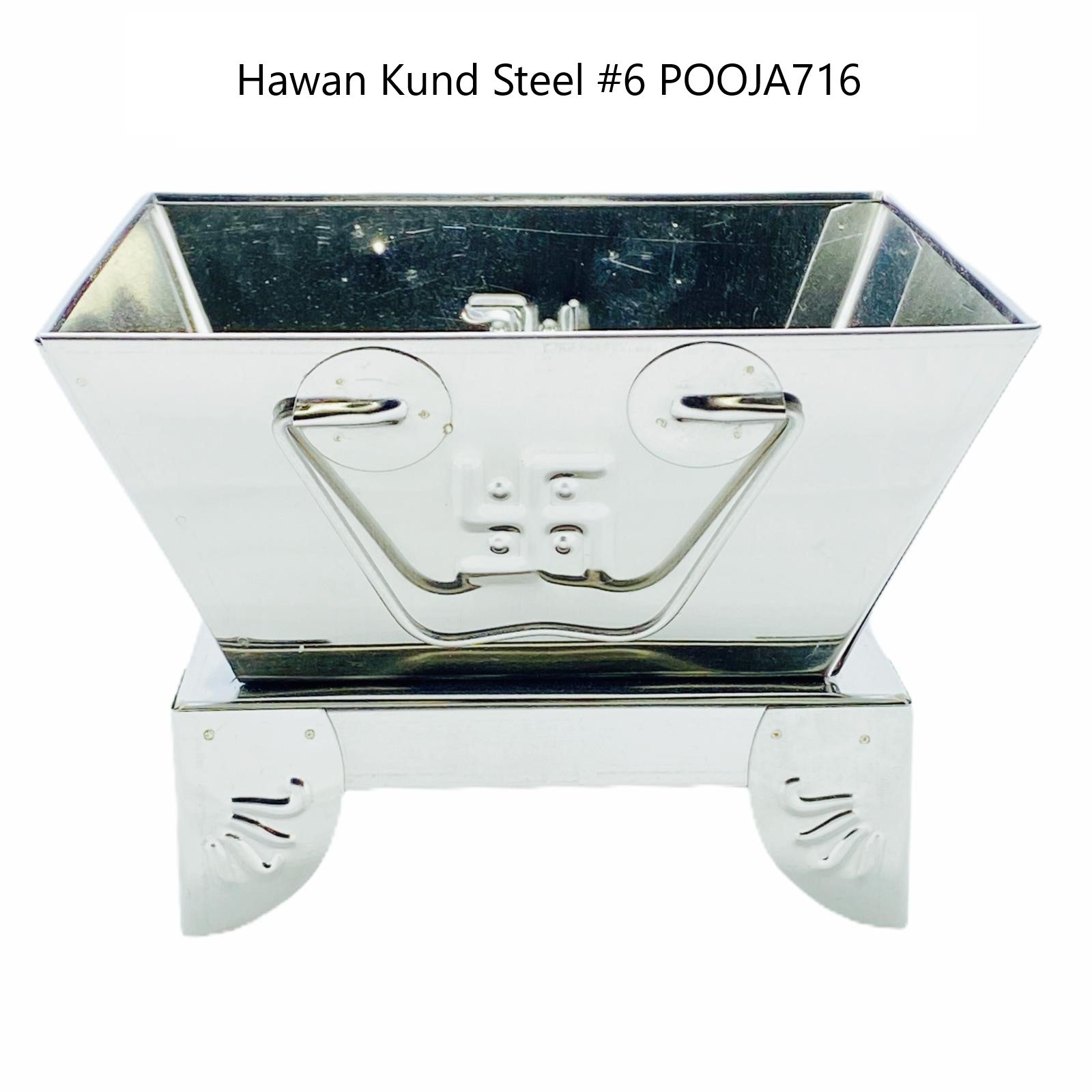 Hawan/ Havan Kund Steel No 6 - 11" x 11''- 9351235005317