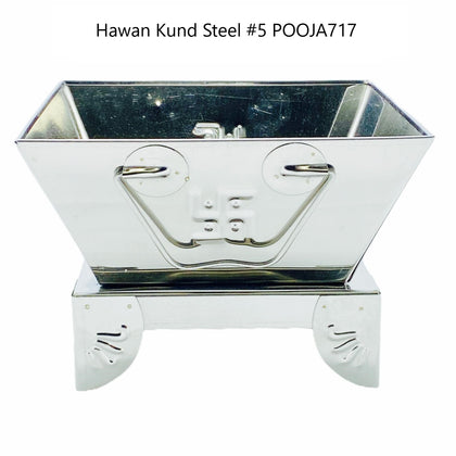 Hawan/ Havan Kund Steel No 5 - 9.5