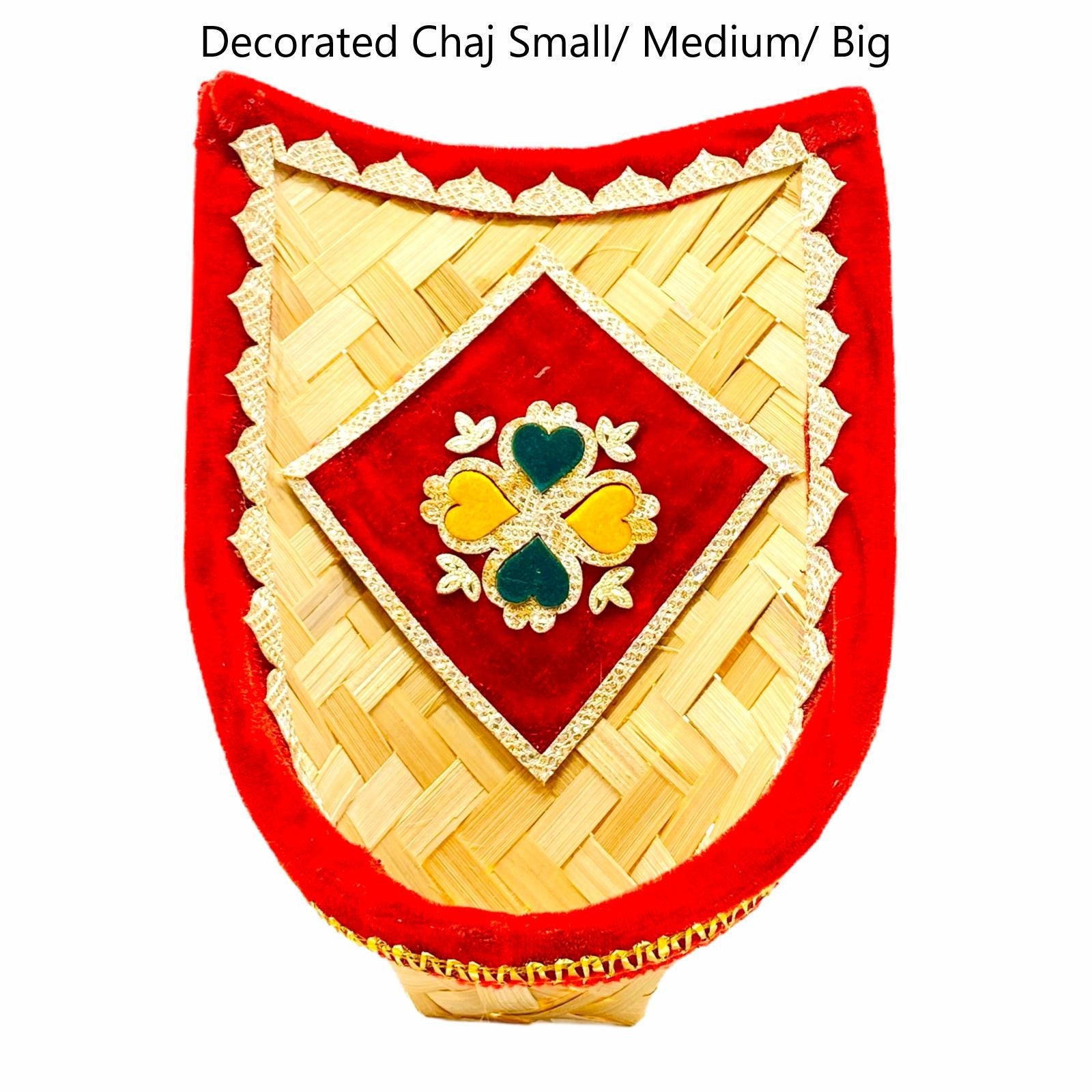 Decorated Chaj | Chaaj – Large | Traditional Design | Size 14" x 14"- 9351235015507