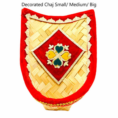 Decorated Chaj | Chaaj – Large | Traditional Design | Size 14" x 14"- 9351235015507