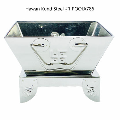 Hawan/ Havan Kund Steel No 1 - 5" x 5''- 9351235016122