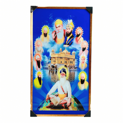 Das Guru Baba Deep Singh Ji Photo Frame 124#63.5*114.3Cm (")