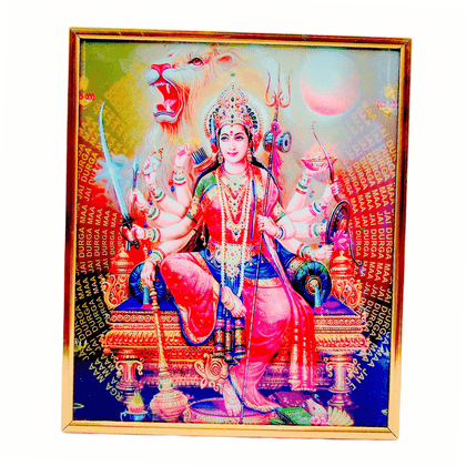 Durga Mata Photo Frame K243006-Y25509 25*31Cm (13