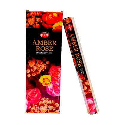 Incense Hem Small Amber Rose Hexa