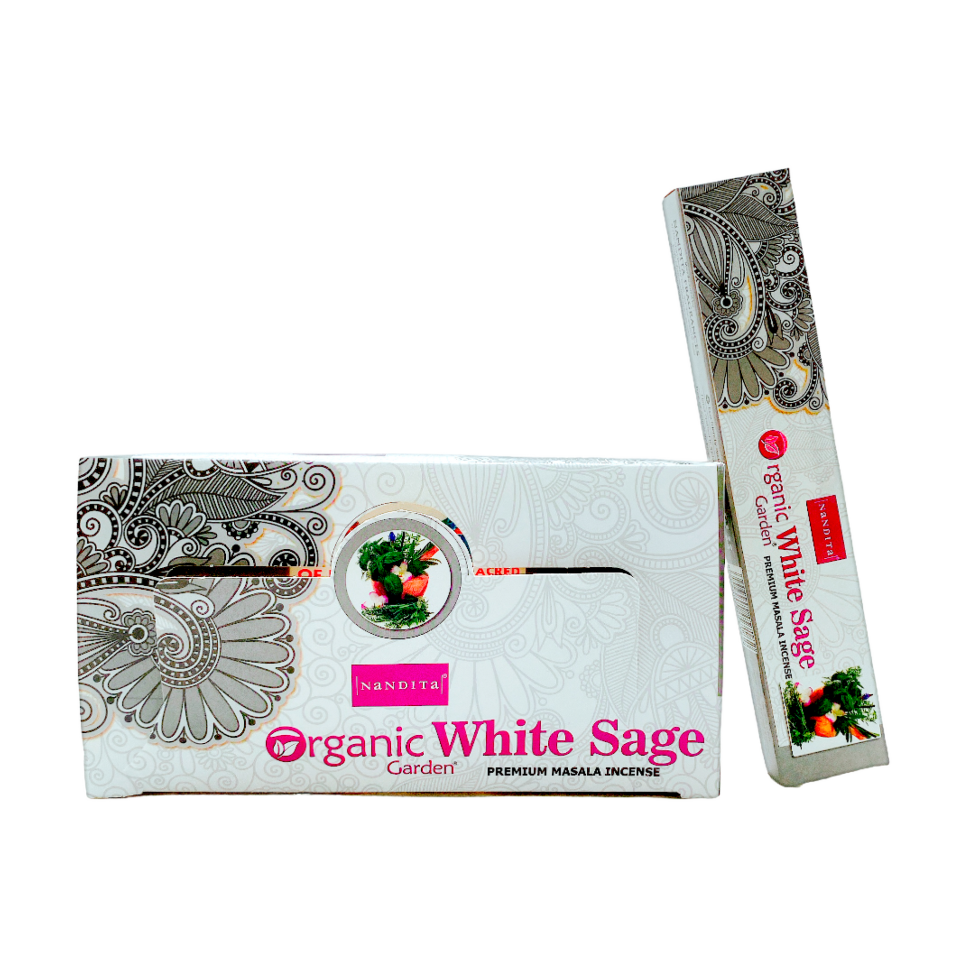 Incense Nandita Organic Garden White Sage 15 GMS