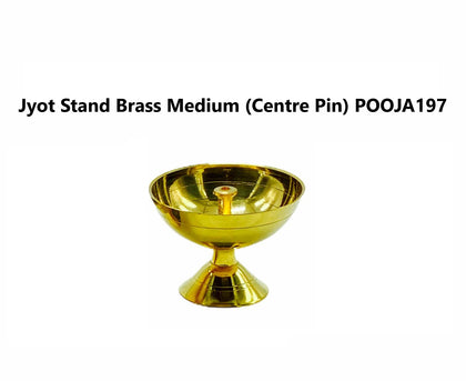 Jyot Stand Brass Pin Type Medium