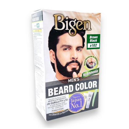 Bigen Mens Beard  Colour Brown Black B102 40gm