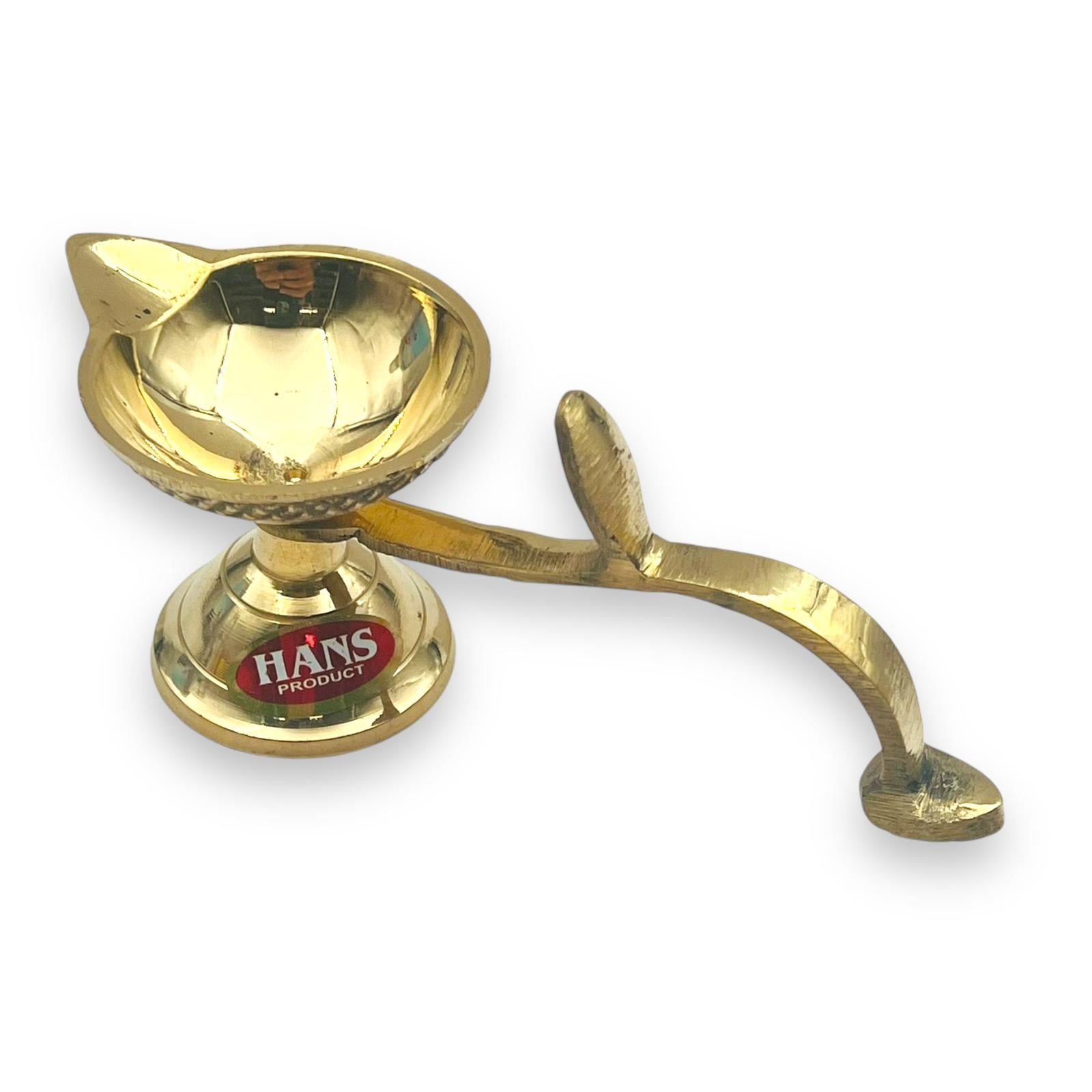 Brass Jyot Stand with Handle (Heavy Ek Aarti) No 3