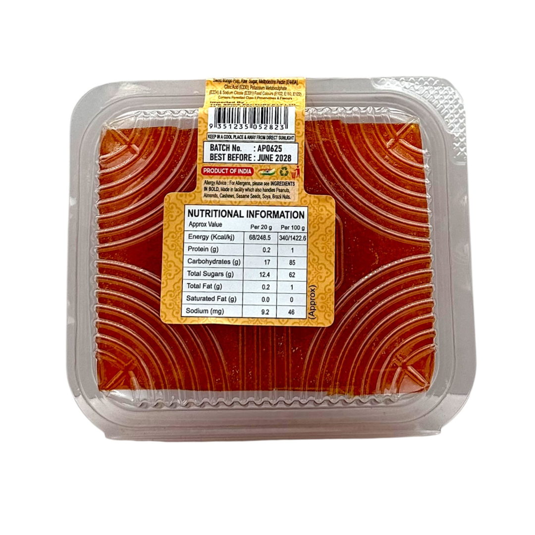 Delhi 6 Alphanso Aam Papad Meetha/ Sweet Mango Candy | Mango Fruit Bar | Made From Real Mango Juice 200g