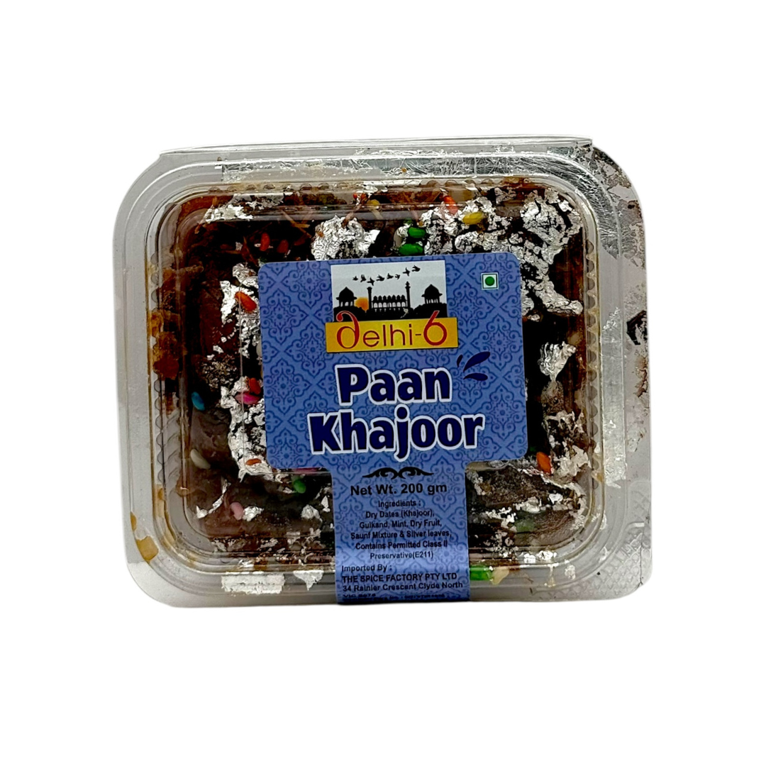 Delhi 6 Paan Khajoor | Made with Dry Dates (Khajoor) & Gulkand (Rose Petal Spread) 200g