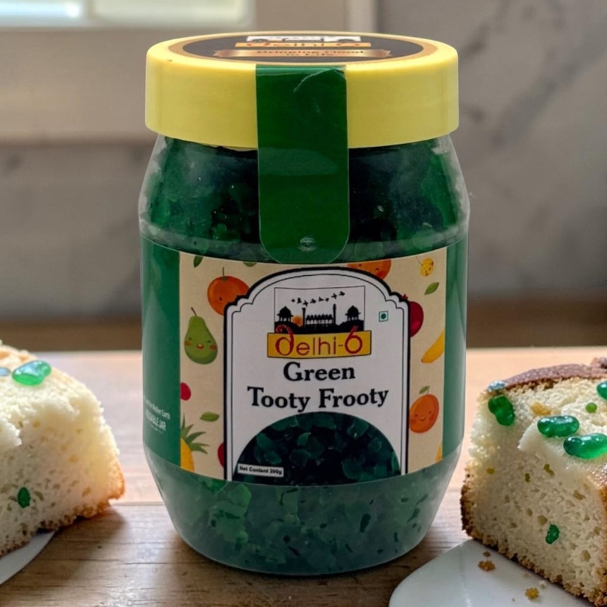 Delhi 6 Tutti Frutti Green 200g | Tooty Fruity | Jar Pack