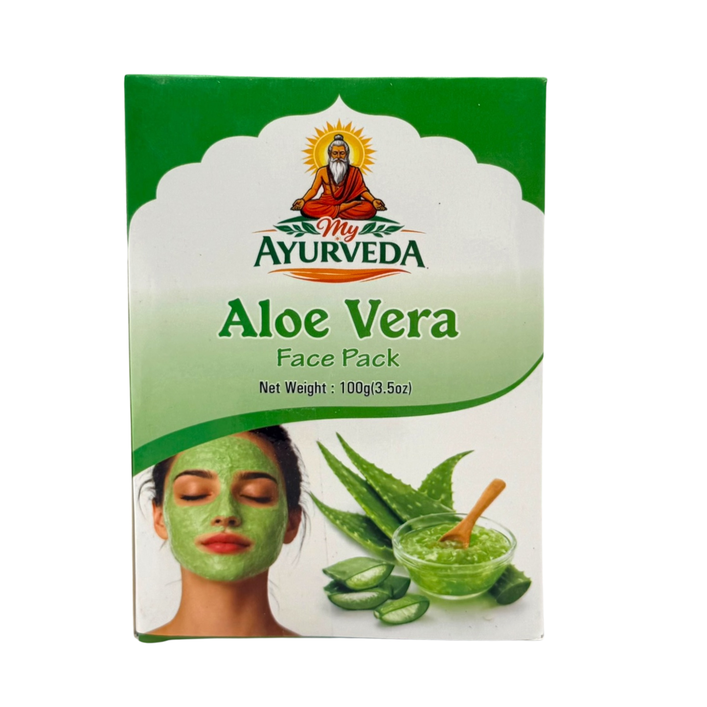 My Ayurveda Aloe Vera Face Pack 100g | Aloe Vera Dried Powder | 100% Natural Herbal Product