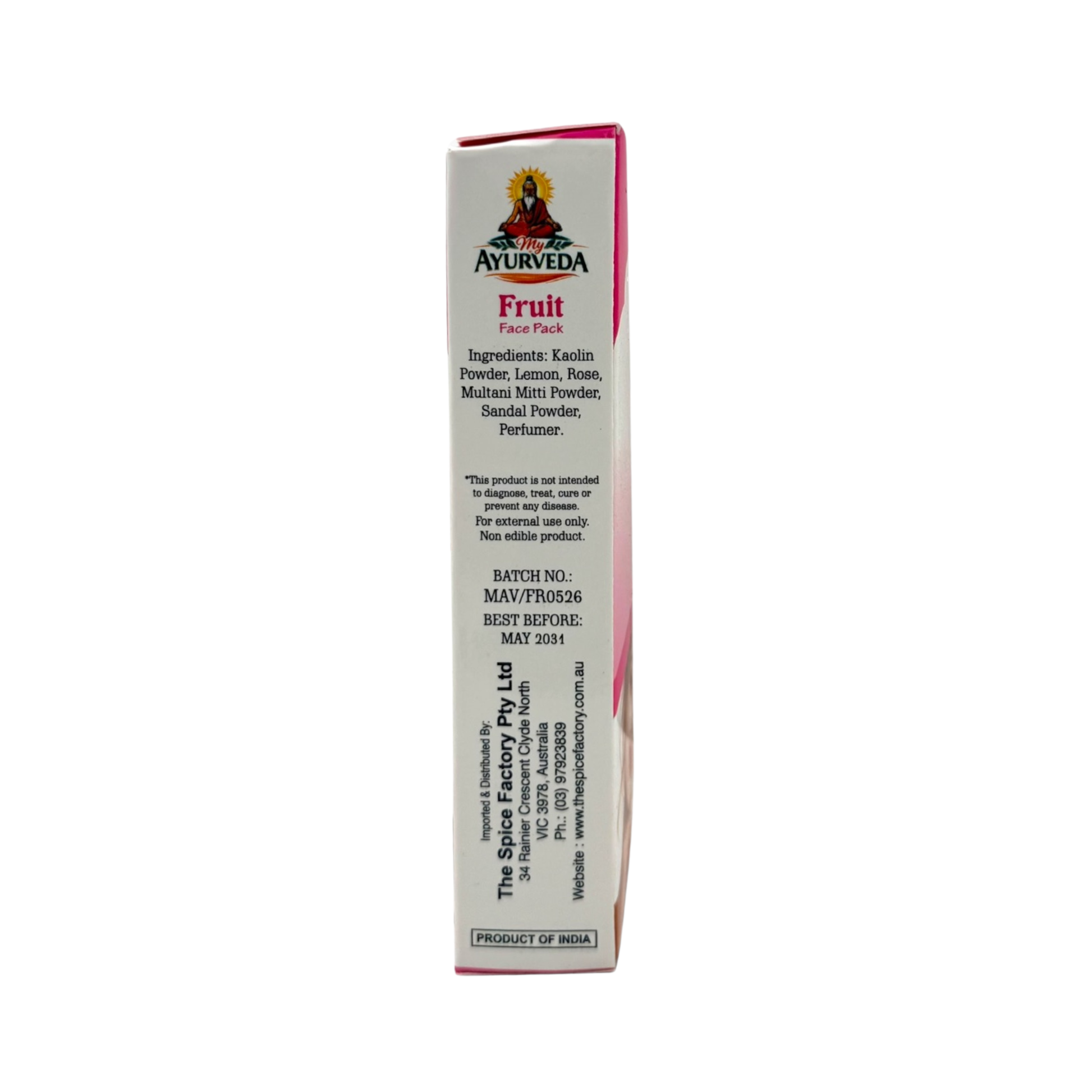 My Ayurveda Fruit Face Pack 100g | Mixed Dried Fruit Powder | 100% Natural Herbal Product
