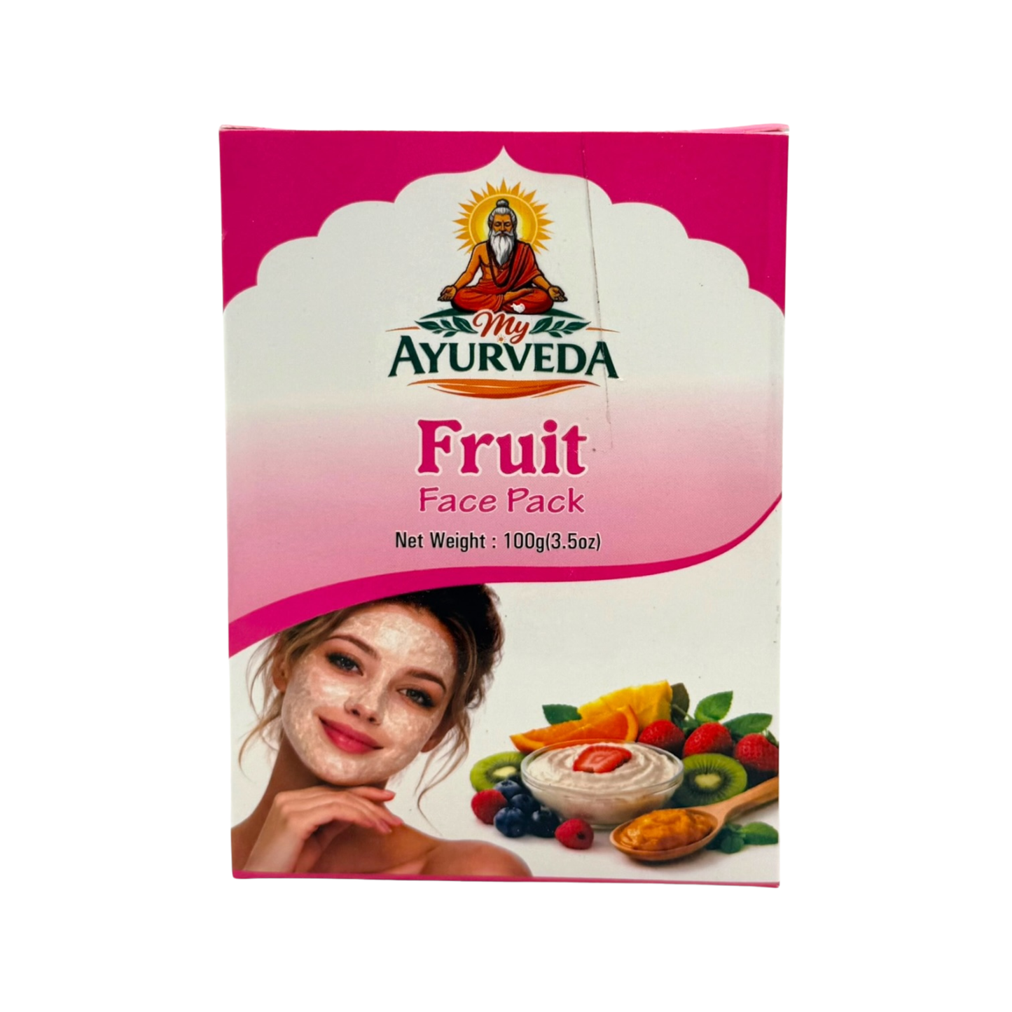 My Ayurveda Fruit Face Pack 100g | Mixed Dried Fruit Powder | 100% Natural Herbal Product
