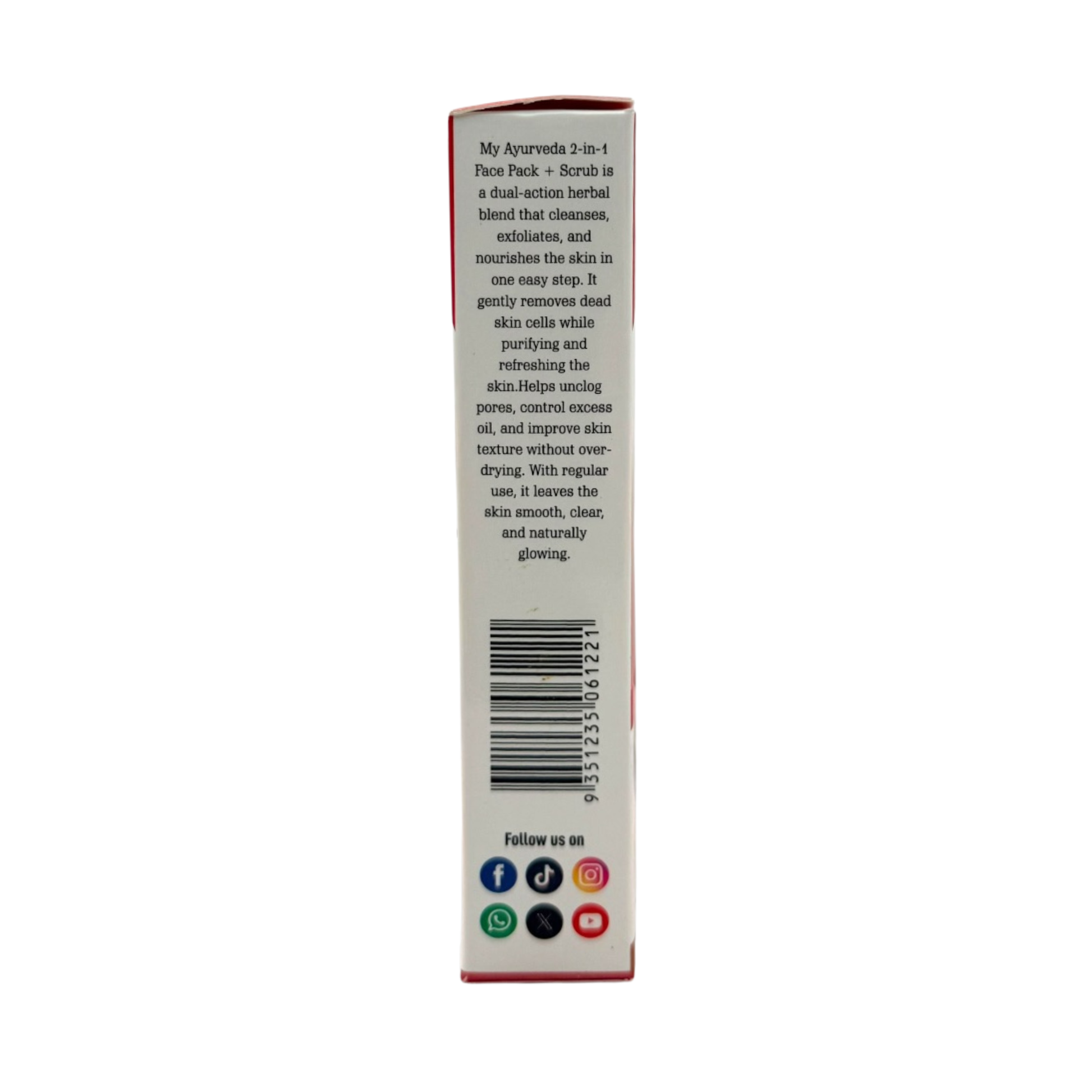 My Ayurveda 2 in 1 Face Pack + Scrub 100g | Mixed Fruit & Herb Dried Powder | 100% Natural Herbal Product