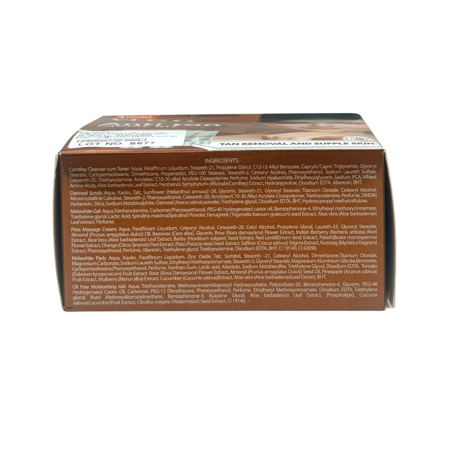 VLCC Anti Tan Facial Kit 60g | Tan Removal and Supple Skin | 2 Facials Per Pack
