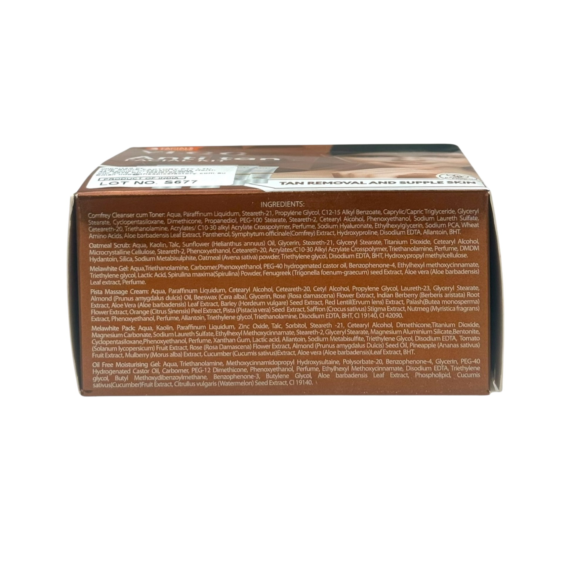 VLCC Anti Tan Facial Kit 60g | Tan Removal and Supple Skin | 2 Facials Per Pack