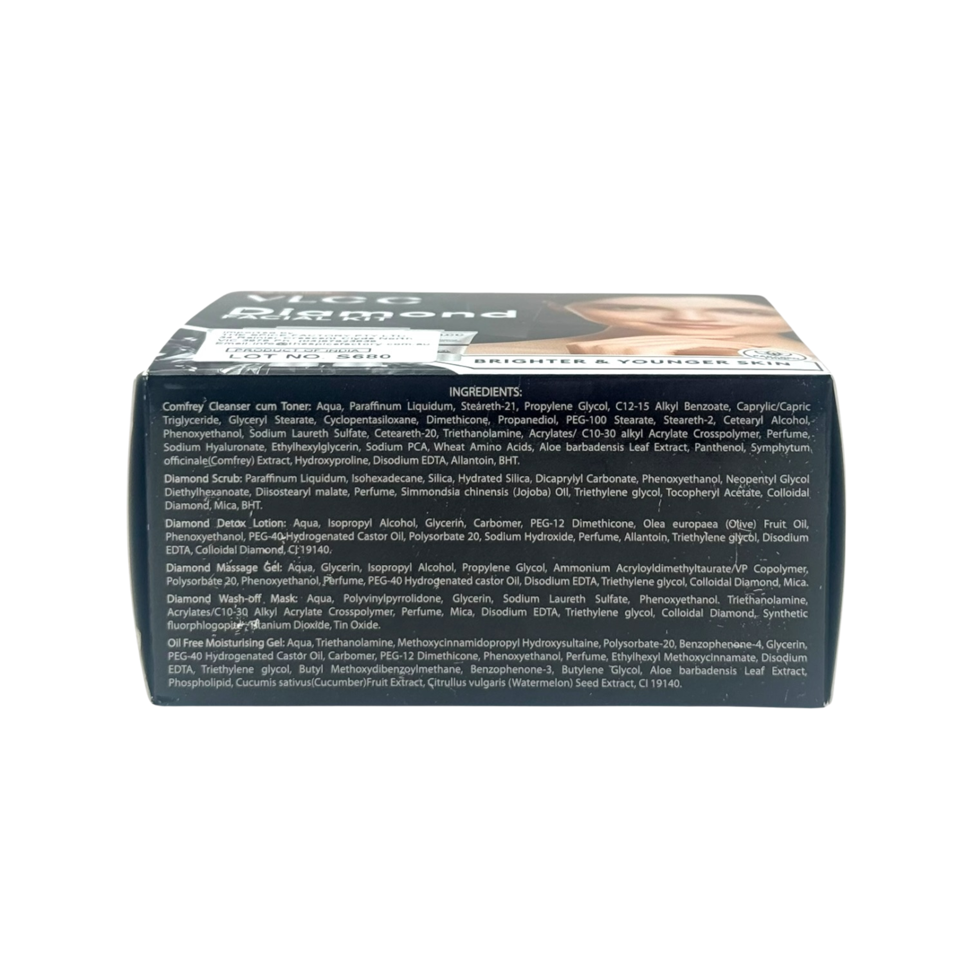 VLCC Diamond Facial Kit 60g | Brighter & Younger Skin | 2 Facials Per Pack
