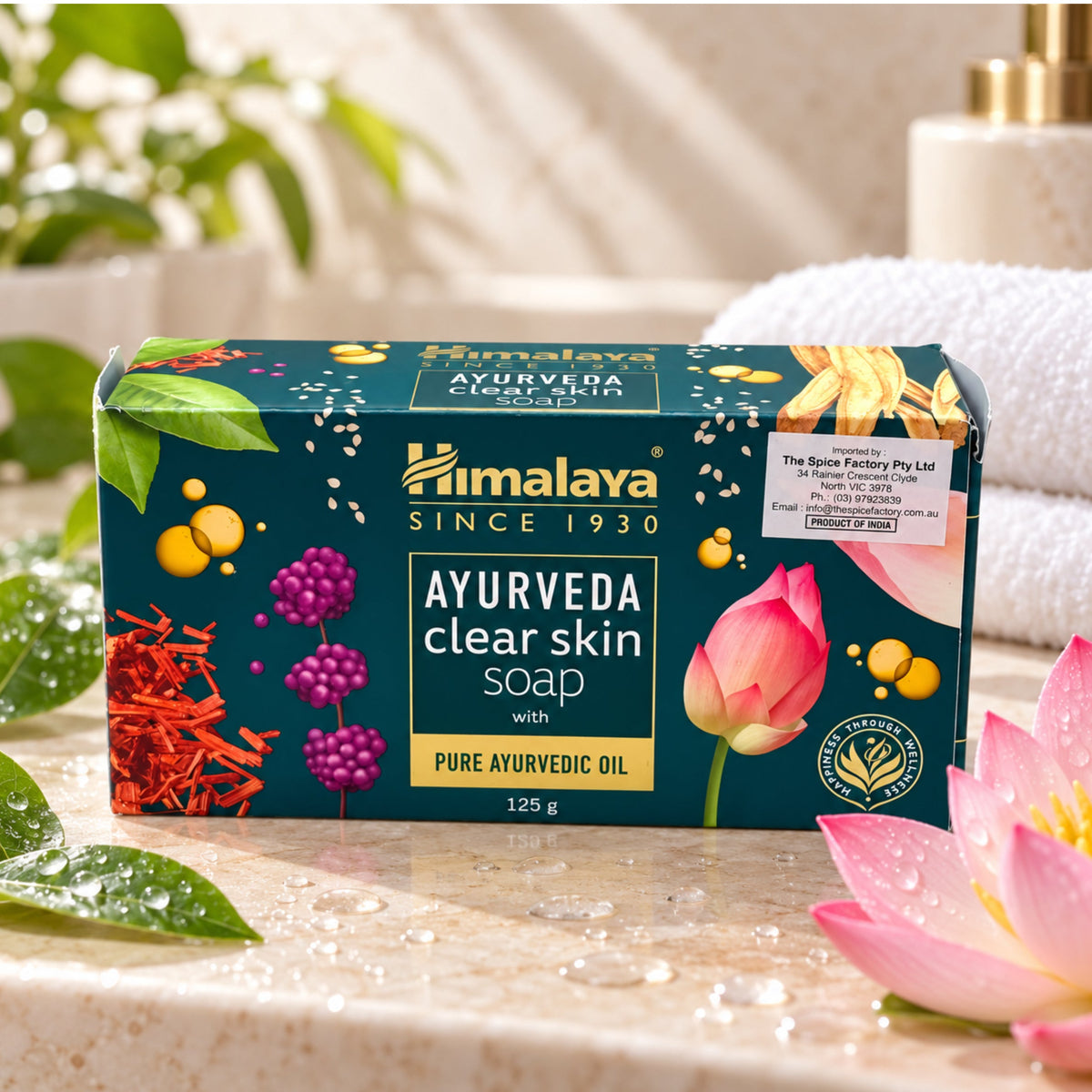 Himalaya Ayurvedic Clear Skin Soap 125g | With Pure Ayurvedic Oil