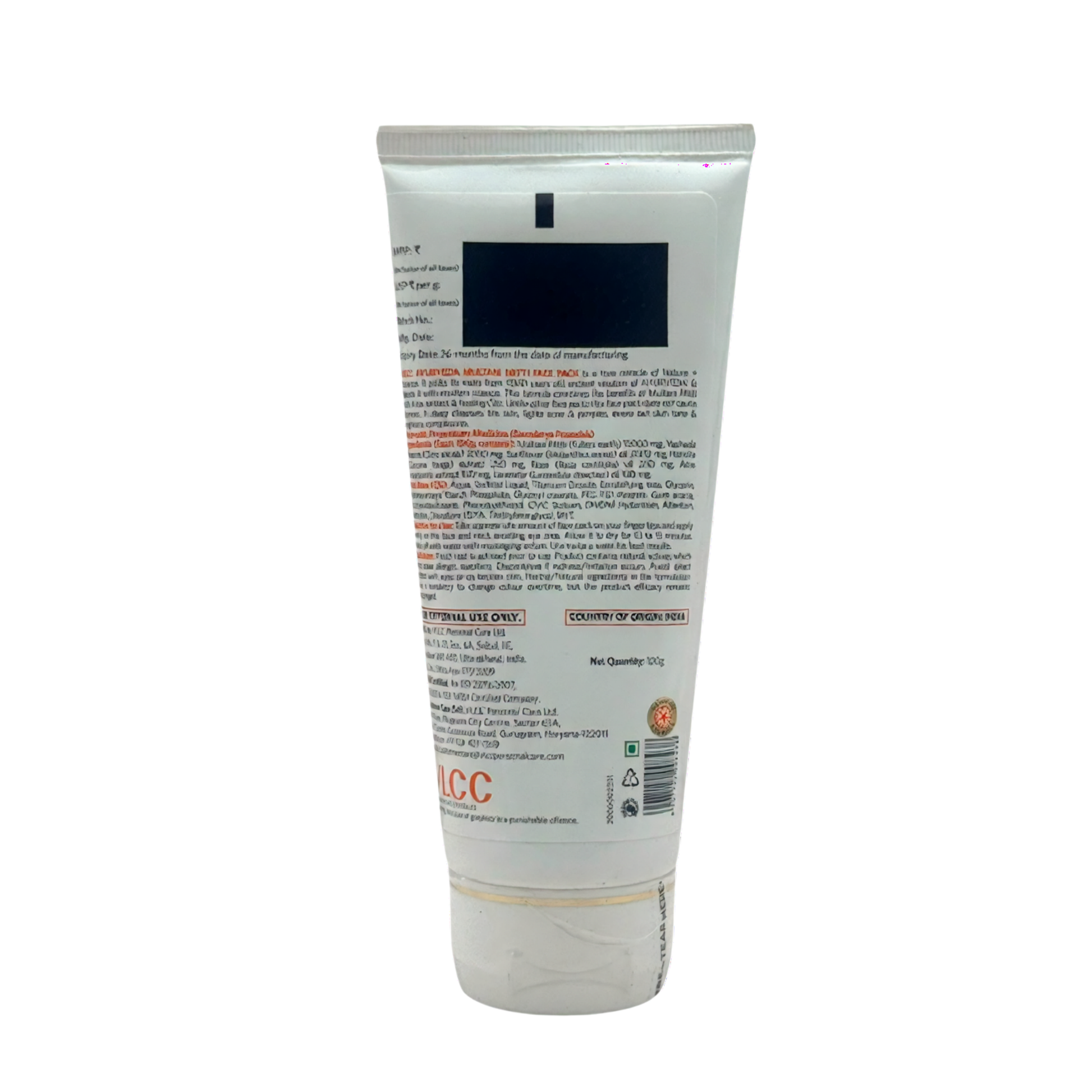 VLCC Multani Mitti Face Pack 100g | With the goodness of Aloe extract & Lavender Oil