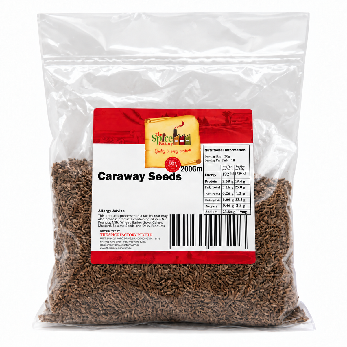 TSF Caraway Seeds 200g | Whole Caraway | Whole Spice