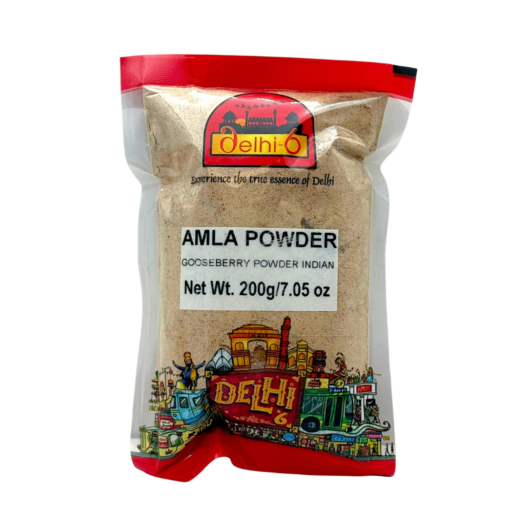 Delhi 6 Amla Powder (Gooseberry) | For Hair Growth, Immunity & Digestion 200gm | HEA411 | 9351235046716