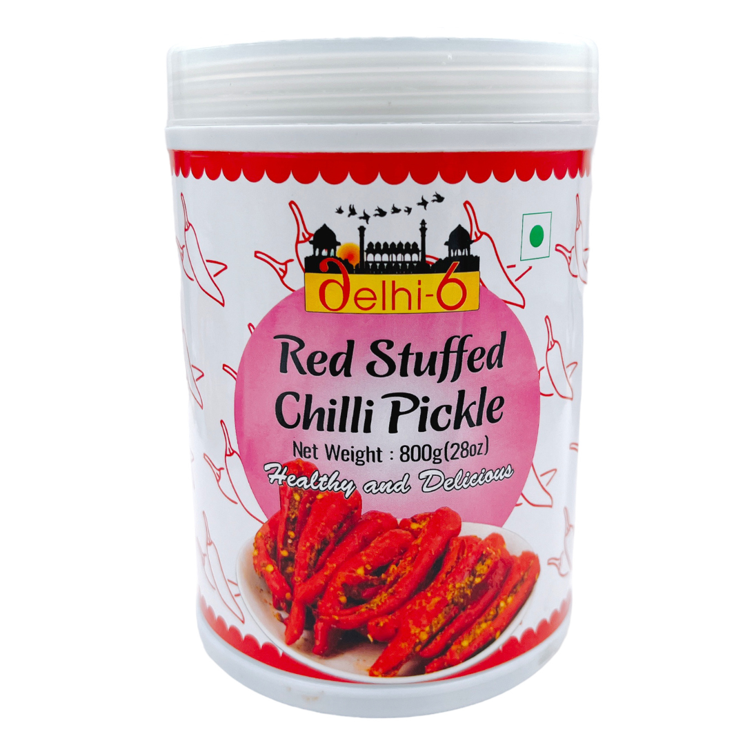 Delhi 6 Banarasi Red Stuffed Chilli Pickle 900g | Lal Mirch Ka Achar | Traditional Homemade Pickle