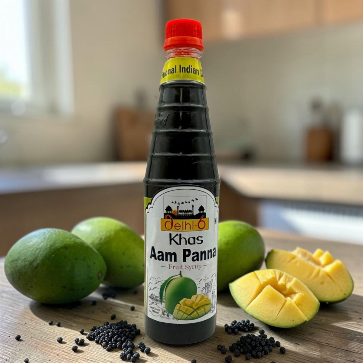 Delhi 6 Khas Aam Panna 700ml | Fruit Syrup | Traditional Indian Drink